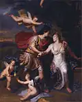 Rinaldo and Armida, by Gerard Hoet