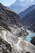 Road construction, Tsarap gorge, Oct '22