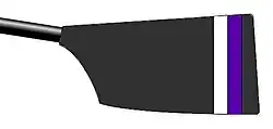 Image showing the rowing club's blade colours