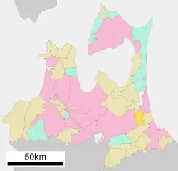 Location of Rokunohe
