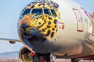 Rossiya Airlines' Boeing 777 in Leolet livery