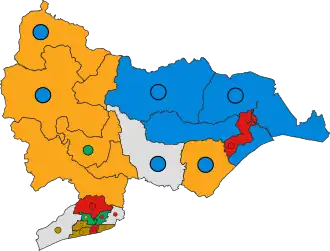 2023 results map