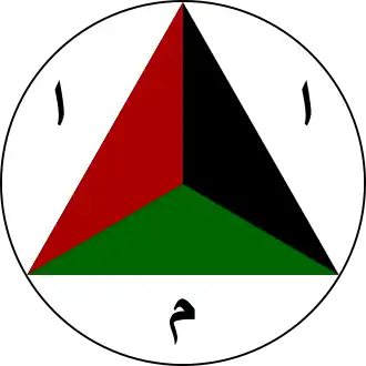 Variants of this emblem adorned many Afghan military aircraft in 2006. The three letters are the initials of Afghan Ordou-e Melli (Afghan National Army).
