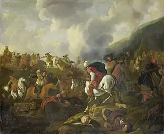 Equestrian Battle, Jacques Muller, 1670