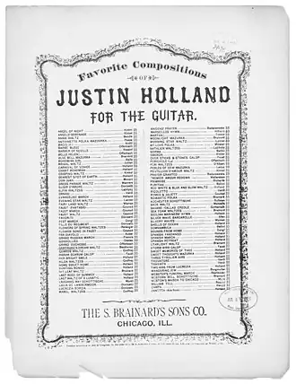 Guitar music published after the firm moved to Chicago