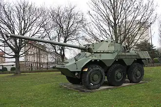 French Renault VBC-90 six-wheeled armoured car