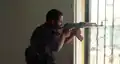 A SDF fighter in combat in Raqqa city, 8 June 2017