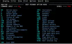 SDSF screenshot