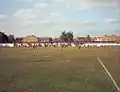 Flaxley Road seated stand and covered terrace.