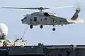 An SH-60K taking off from JS Hyūga on 25 September 2016.