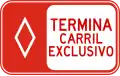R-9-4 Exclusive lane ends