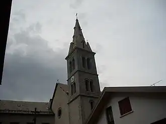 The bell tower in Saint-Michel-de-Chaillol