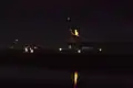 Endeavour after wheel stop at the Kennedy Space Center.