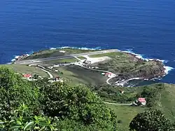 Photo of Flat Point after construction of airport