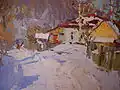 Sunny Day in Sedniv, 1968, oil on canvas