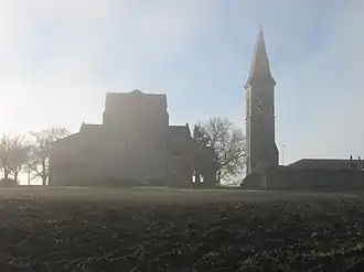 The church in Saint-Vincent-de-Lamontjoie