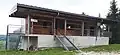 The building at the top of the ski jump