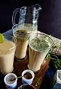 Sattu panna (or sattu ghol) is quite popular in Bhojpur region