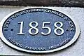 A Historic Savannah Foundation plaque on the Reverend Charles B. King House, 11 West Gordon Street
