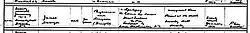 A digital image of James Sawyer's death certificate.