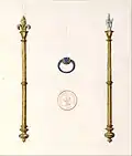 "Scepter of Louis IX" and the "hand of justice"
