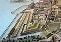 Stadelhoferbastion and former war harbour at, as of today, Sechseläutenplatz and Stadelhoferplatz