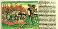 Burning of Jews for the supposed desecration of sacramental wafers in Deggendorf, Bavaria in 1492