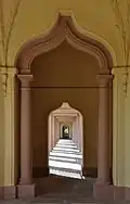 Decorative arches of the summer gallery