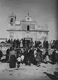 Some pilgrims at the sanctuary