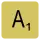 Scrabble tile for "A"