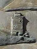 Family Law Court, downtown Riverside (1998): The artist of this seal may have based his interpretation of the building on the Peace Tower found on Mount Rubidoux, a local Riverside landmark.