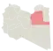Map of the district of Al Wahat