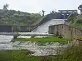 Spillway viewed from the bottom
