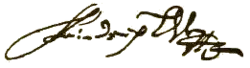 Frederick II's signature