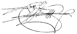 Archduke John's signature
