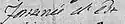 Maria Fortunata d'Este's signature