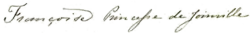Cursive signature in ink
