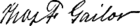 Thomas Frank Gailor's signature