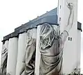 End view of silos