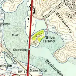 USGS survey map (1:24000 scale) from 1954.