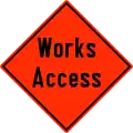 Entry to works area