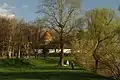 Fortress surrounded by trees