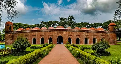 Sixty Dome Mosque in Bagerhat (circa 1450)[293]