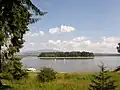 Slanický ostrov ("Slanica Island") on the Oravská priehrada reservoir