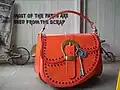 Car shaped like a handbag