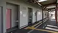 The passenger toilets in April 2017
