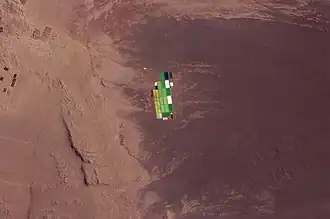 Solar evaporation ponds in the Atacama Desert