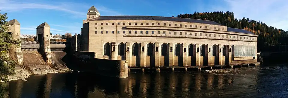 Solbergfoss Hydroelectric Power Station, Indre Østfold (1913–1924)