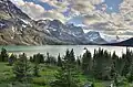 Saint Mary Lake in Glacier National Park in Montana