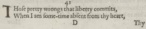 Detail of old-spelling text